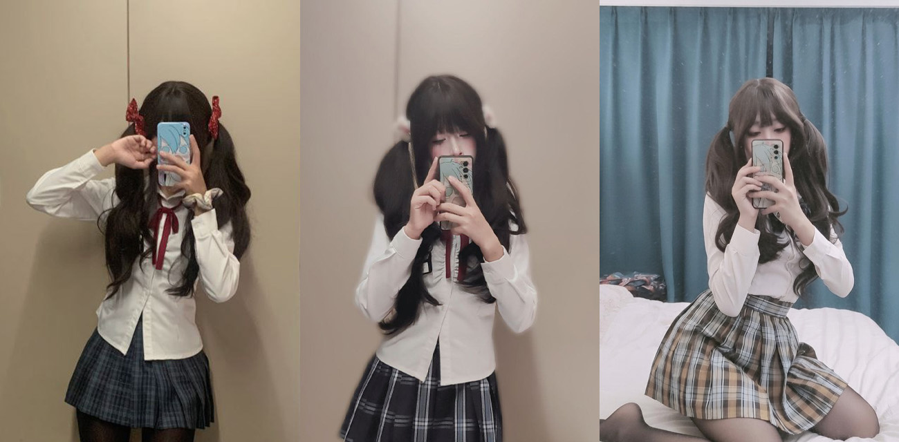 四川03年母狗【胡洁】线上调教私拍，洛丽塔少女网络释放淫骚本性，玉手揉捏美乳蜜穴镜头前挑逗不停
